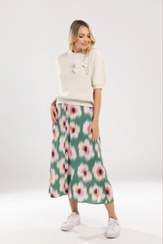 Bow Knit Top | Oat | Moss