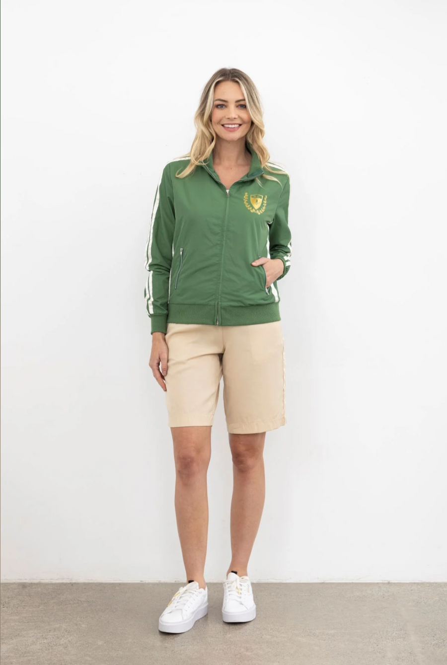 Crest Bomber | Green | Moss