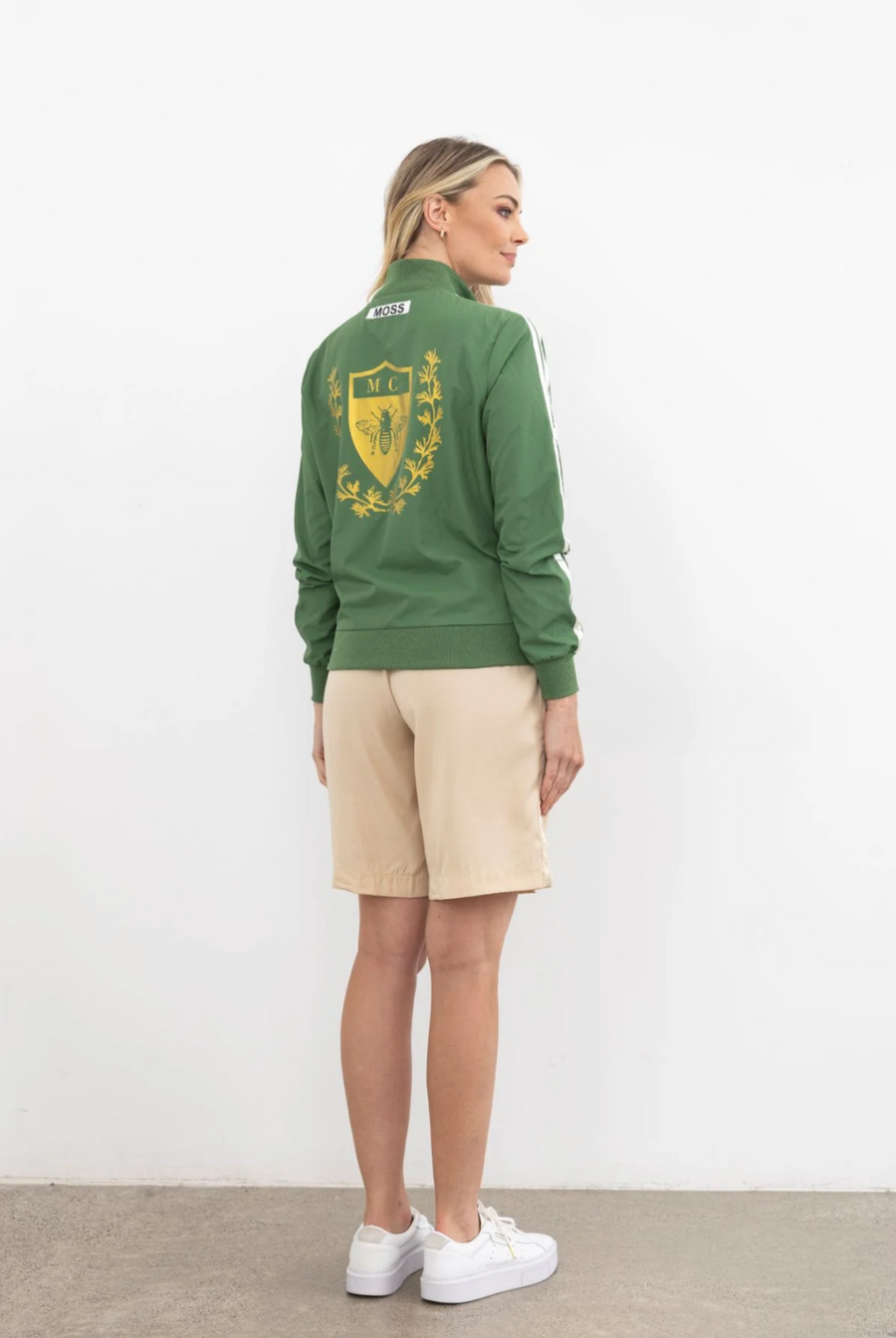 Crest Bomber | Green | Moss