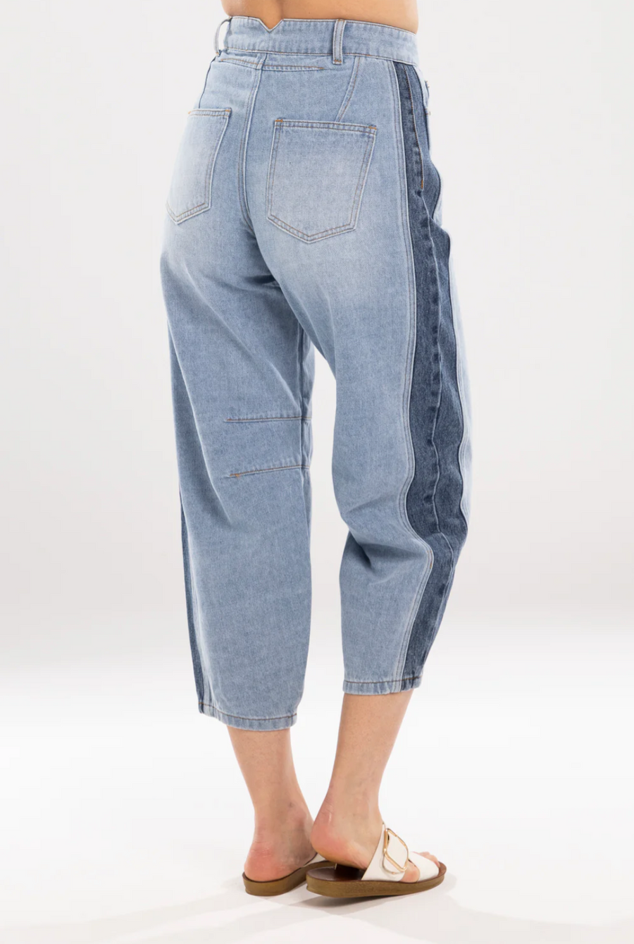 Double Denim Jean | Moss