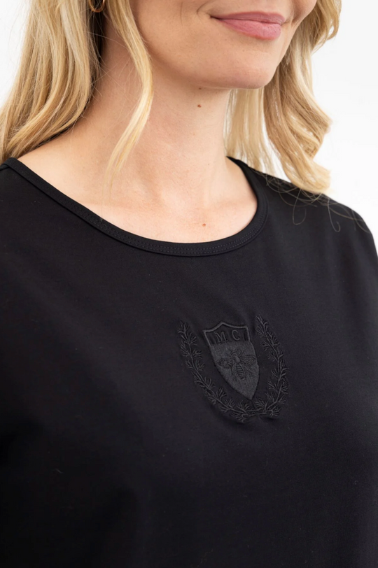 Logo Tee | Black | Moss