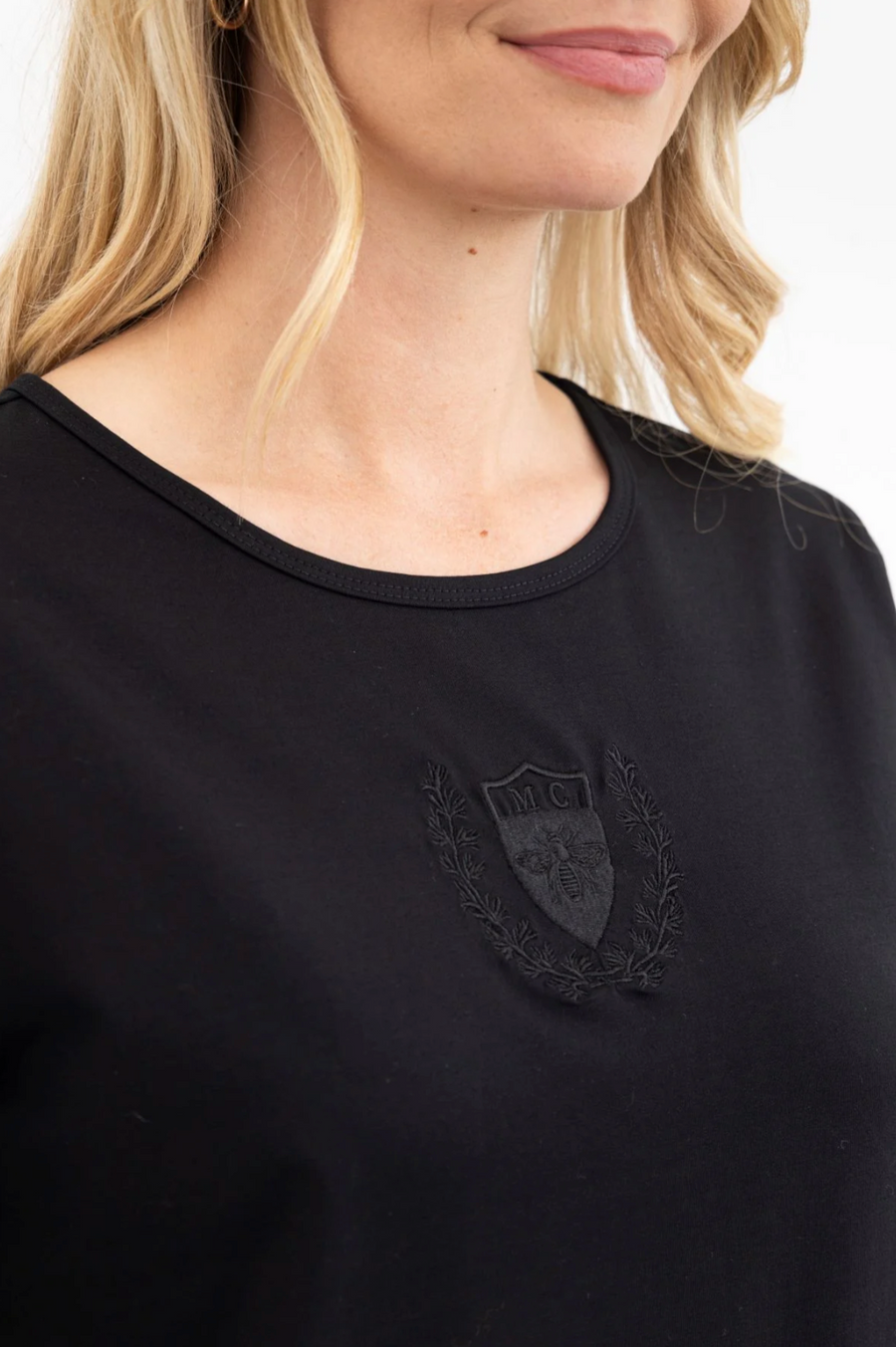 Logo Tee | Black | Moss