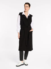 B/W Longline Belted Vest | Marco Polo