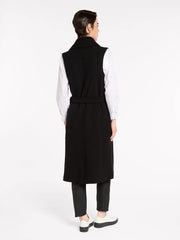 B/W Longline Belted Vest | Marco Polo
