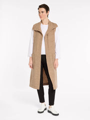 B/W Longline Belted Vest | Marco Polo