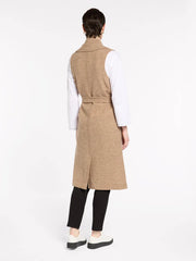 B/W Longline Belted Vest | Marco Polo