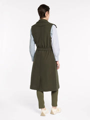 B/W Longline Belted Vest | Marco Polo