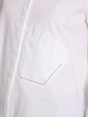 Topstitch Shirt | White | Marco Polo