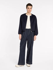 Cropped Bomber | Navy | Marco Polo