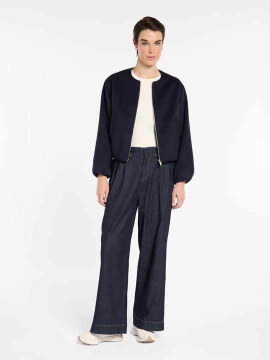 Cropped Bomber | Navy | Marco Polo