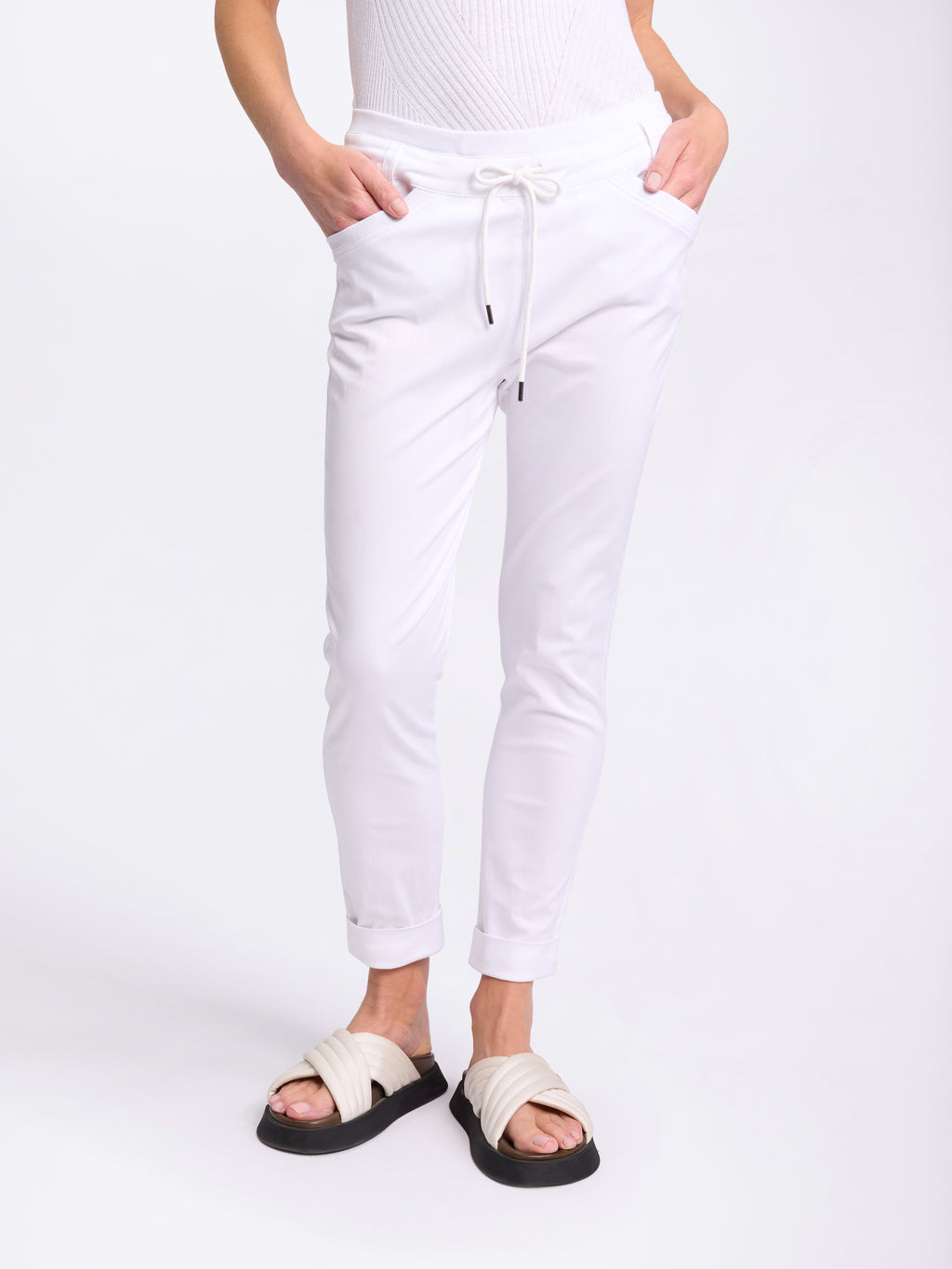 Relaxed Jogger | White | Marco Polo