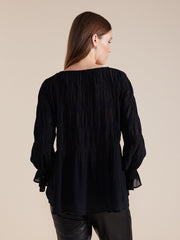 L/S Pleated Top