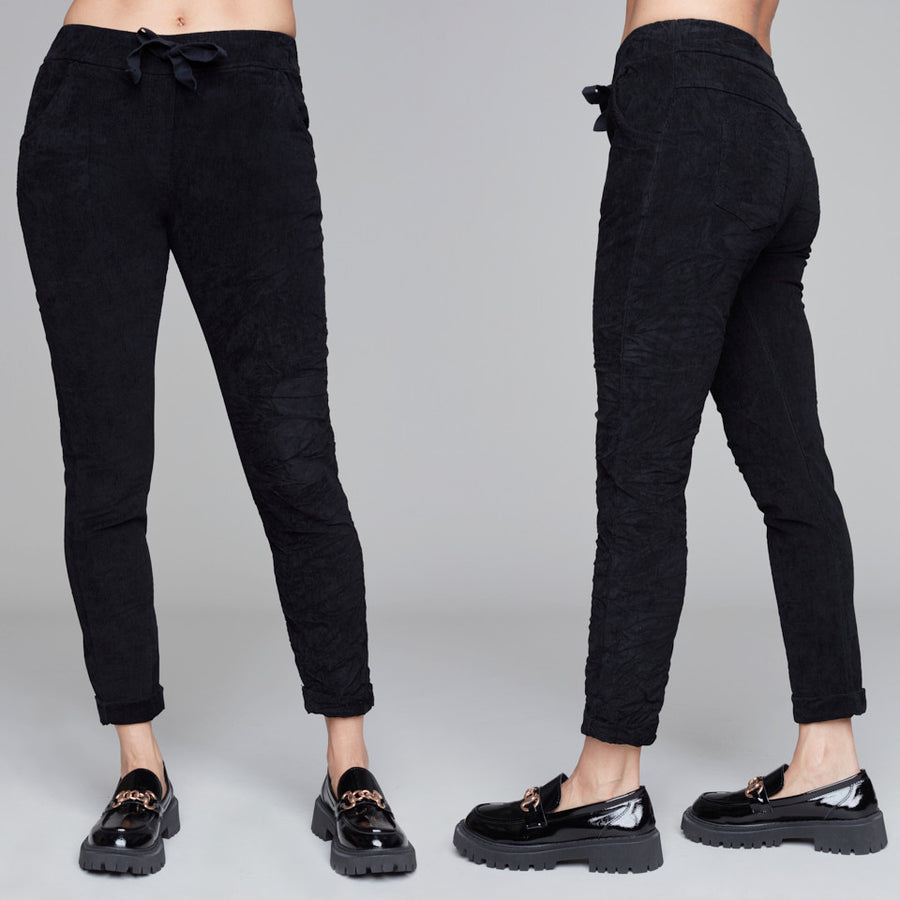 Mini Cord Pant | Black | Carre Noir