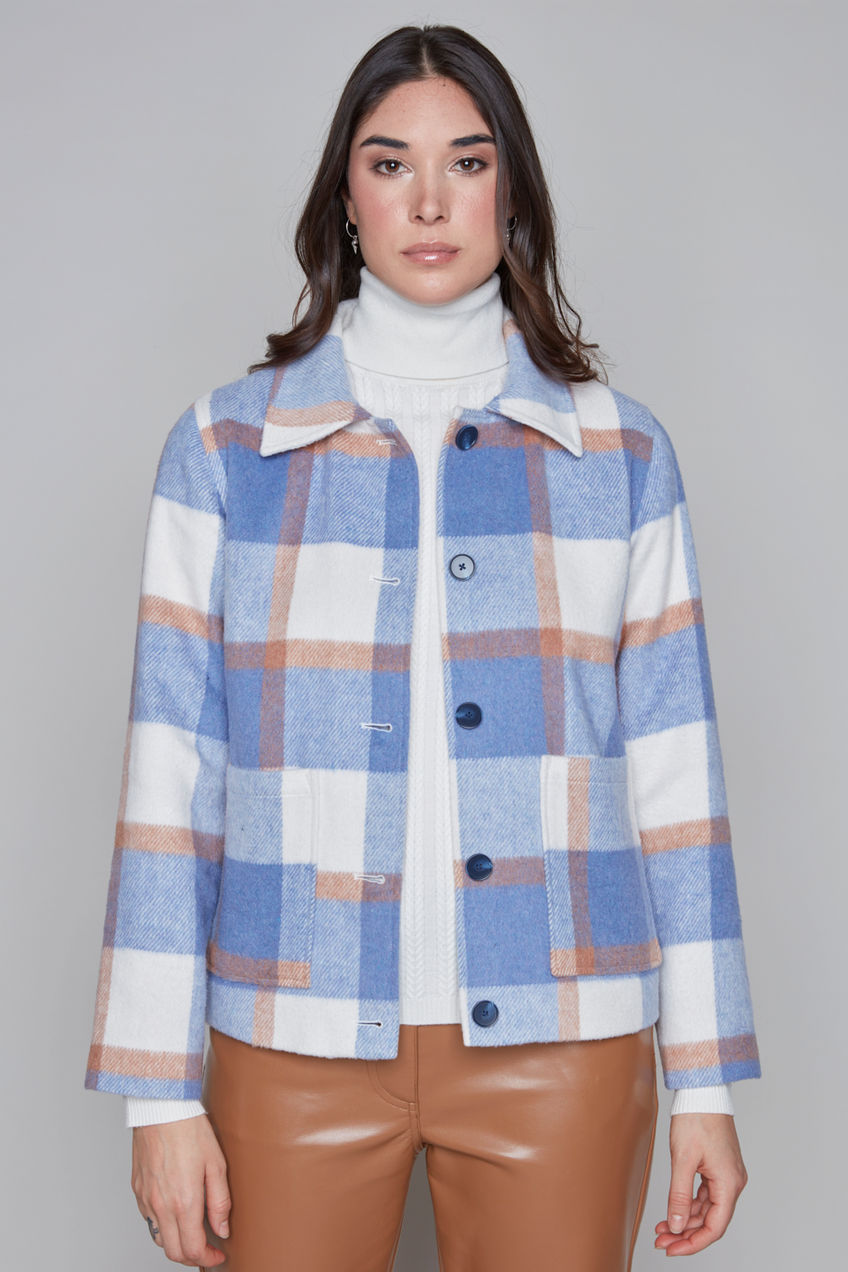 Check Me Jacket | Blue | Carre Noir