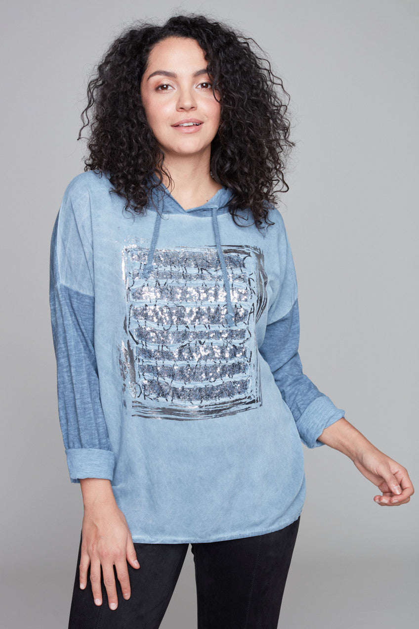Jeans Bling Hoody | Carre Noir