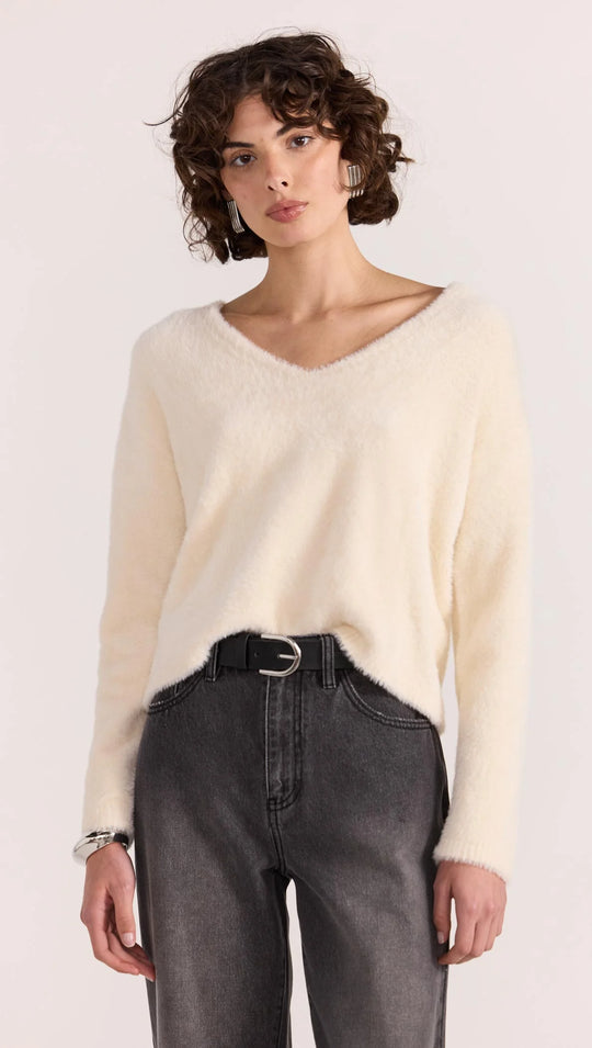 Ember Fluffy Knit | Cream | Staple