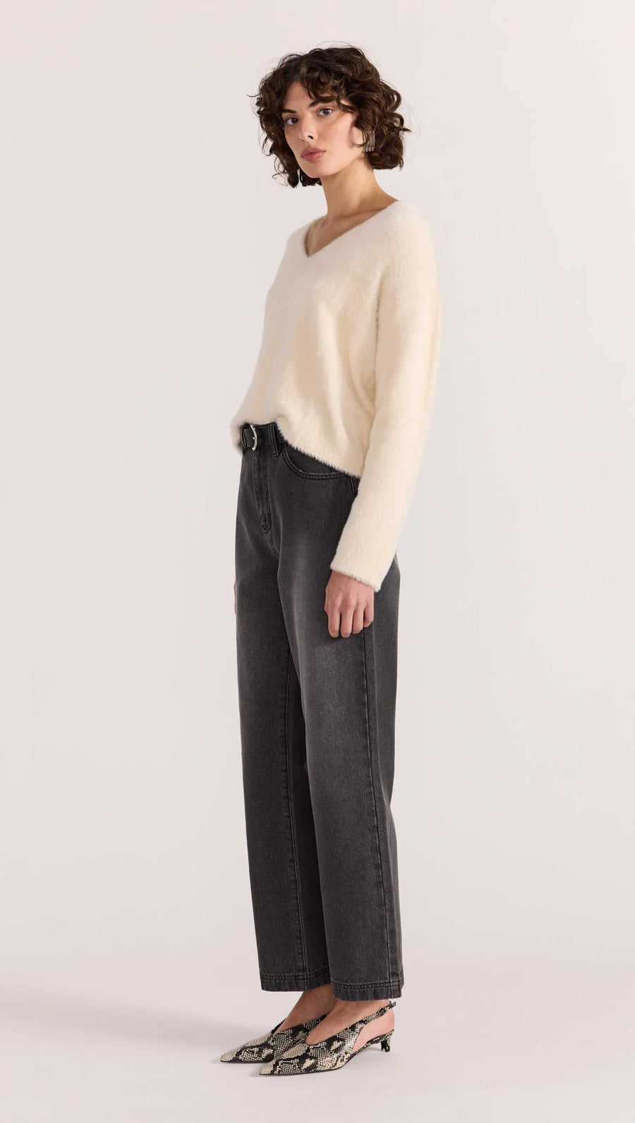 Ember Fluffy Knit | Cream | Staple