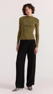 Renee Rib Knit | Khaki | Staple