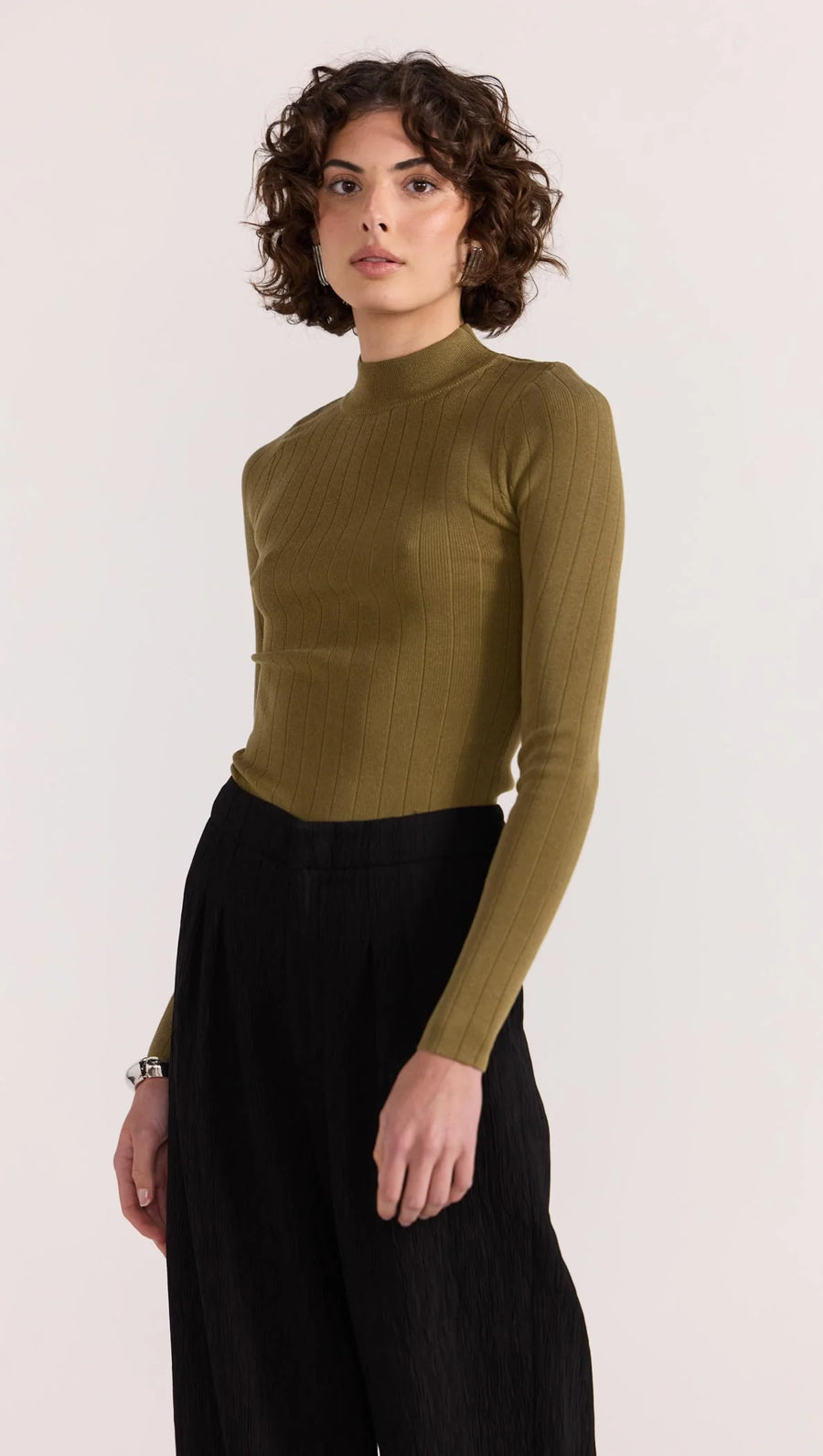 Renee Rib Knit | Khaki | Staple